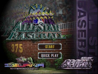 All-Star Baseball 99 title screen for Nintendo 64